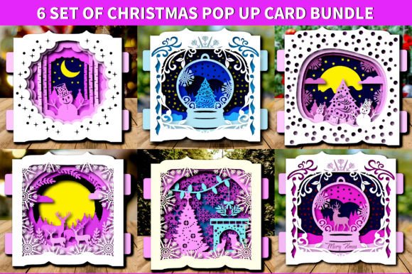Download Snow Globe Pop Up Christmas Card Bundle - Premium Resources